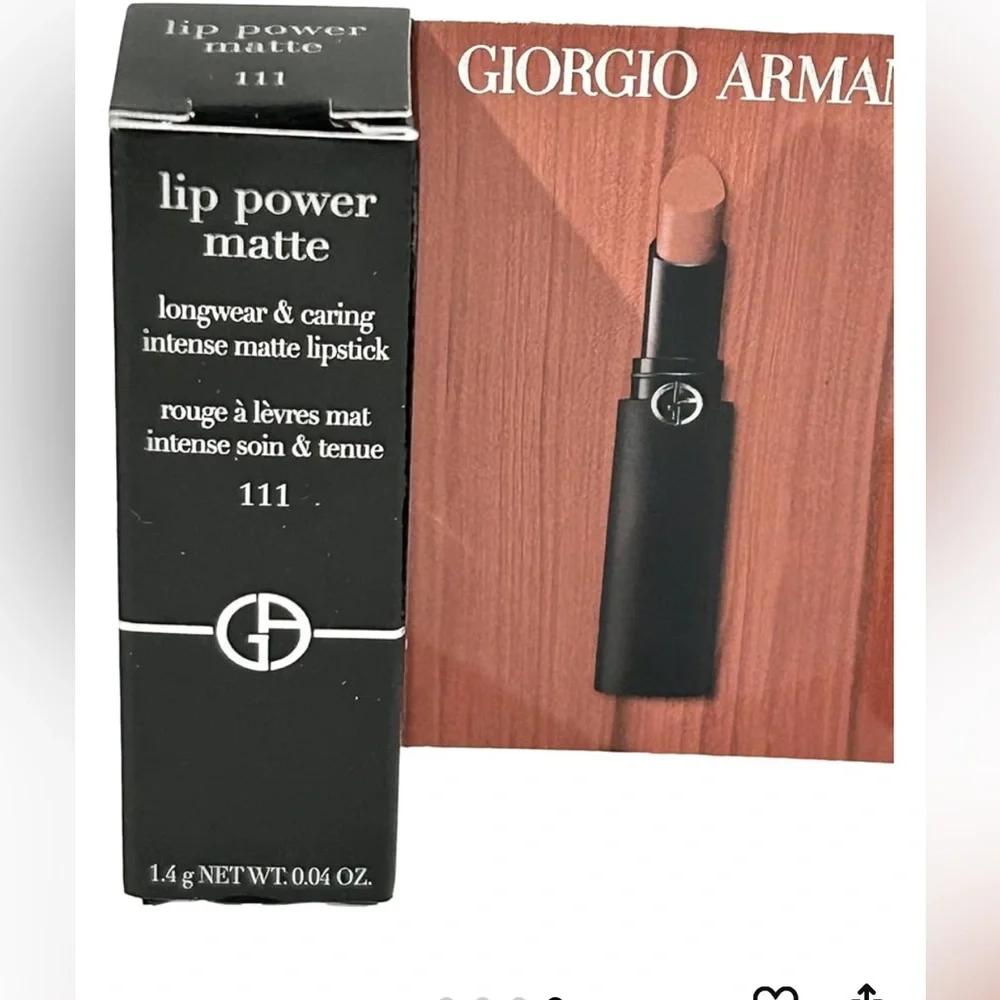 GIORGIO ARMANI LIP POWER LONG-LASTING MATTE LIPSTICK